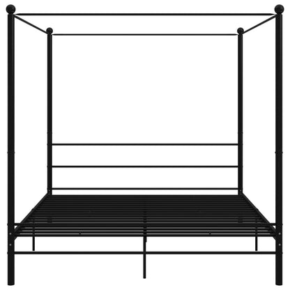 Hemelbedframe Metaal 180 x 200 cm Zwart