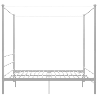 Hemelbedframe Metaal 180 x 200 cm Wit