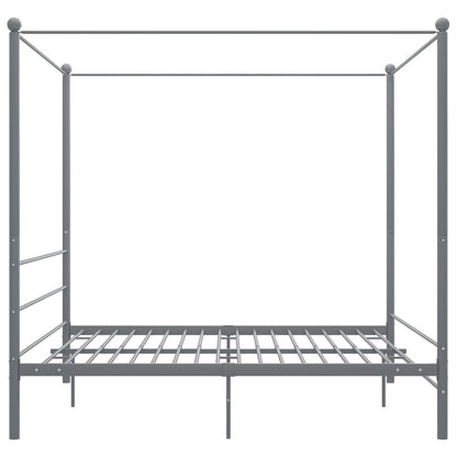 Hemelbedframe Metaal 180 x 200 cm Grijs