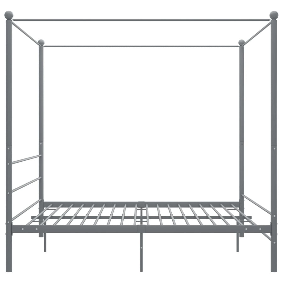 Hemelbedframe Metaal 180 x 200 cm Grijs
