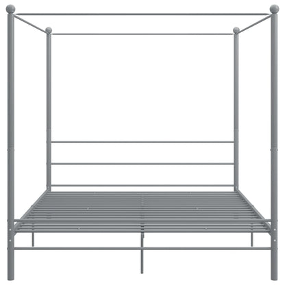 Hemelbedframe Metaal 180 x 200 cm Grijs
