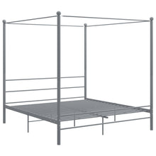 Hemelbedframe Metaal 200 x 200 cm Grijs