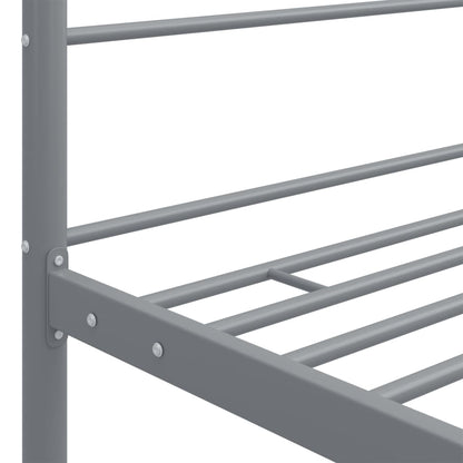 Hemelbedframe Metaal 200 x 200 cm Grijs