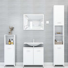 4-Piece Bathroom Furniture Set Engineered Wood White