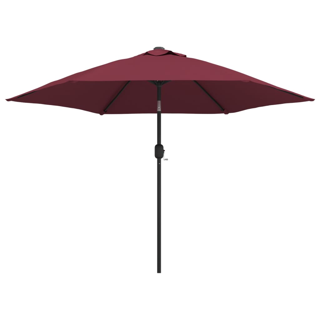 Parasol Met Metalen Paal 300 Cm Bordeaux Rood