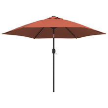 Parasol Met Metalen Paal 300 Cm Kleurig Terracotta