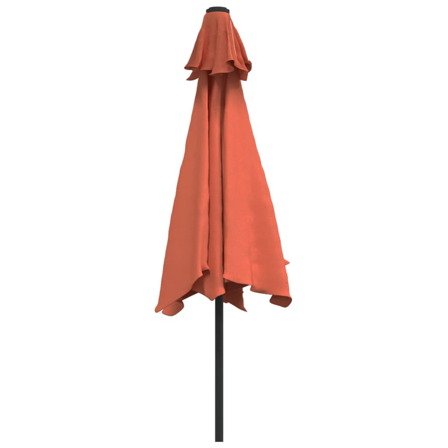 Parasol Met Metalen Paal 300 Cm Kleurig Terracotta