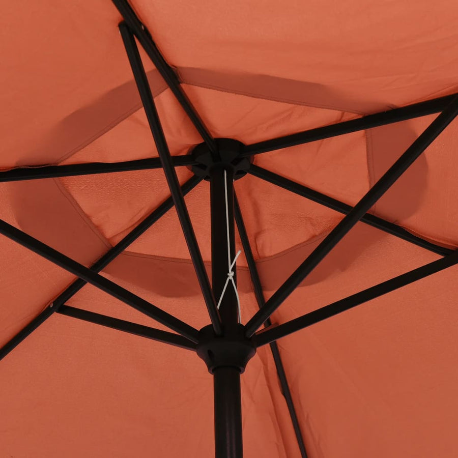 Parasol Met Metalen Paal 300 Cm Kleurig Terracotta