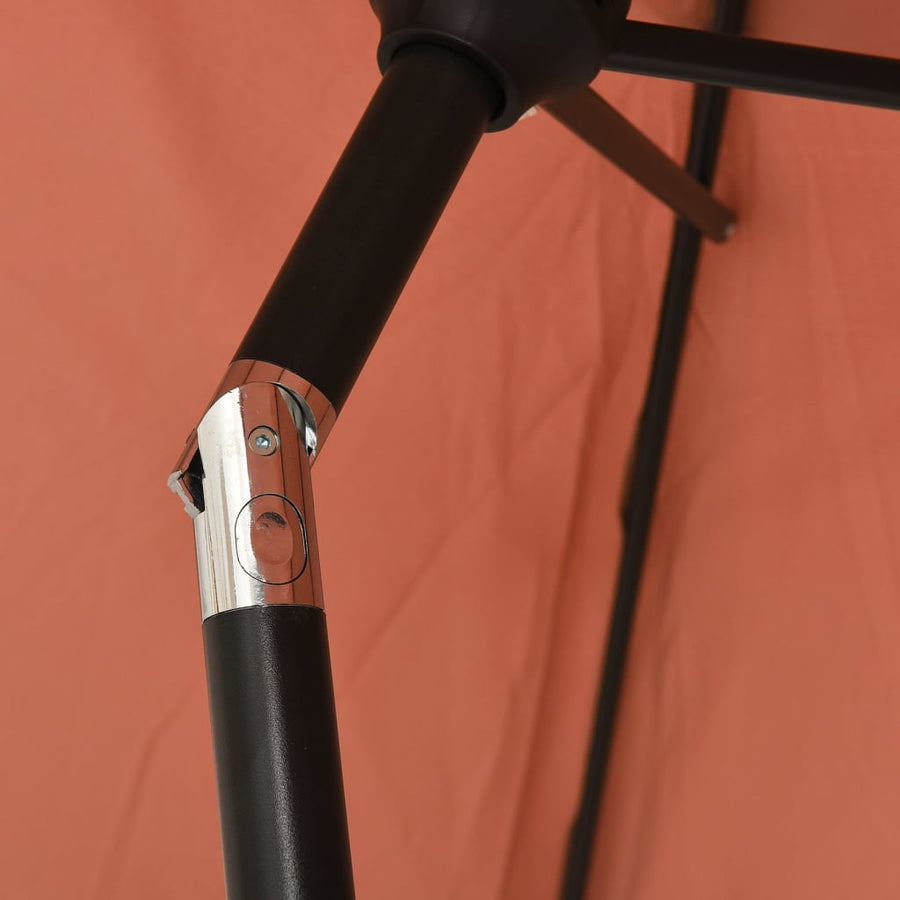 Parasol Met Metalen Paal 300 Cm Kleurig Terracotta