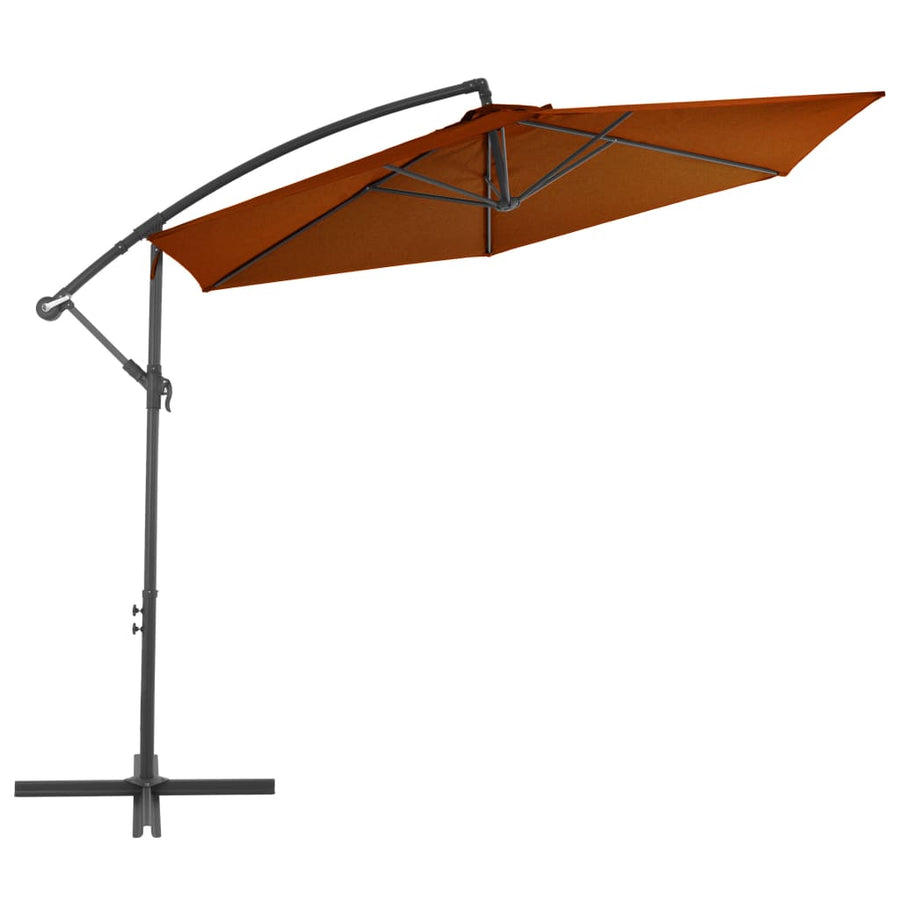 Zweefparasol Met Aluminium Paal 300 Cm Kleurig Terracotta