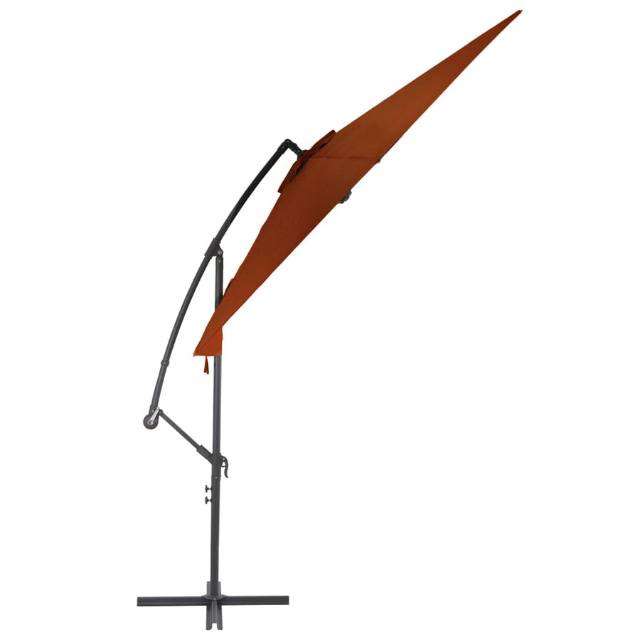 Zweefparasol Met Aluminium Paal 300 Cm Kleurig Terracotta