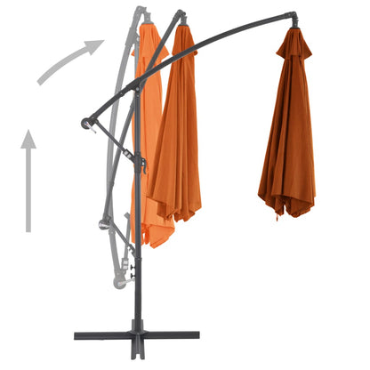 Zweefparasol Met Aluminium Paal 300 Cm Kleurig Terracotta