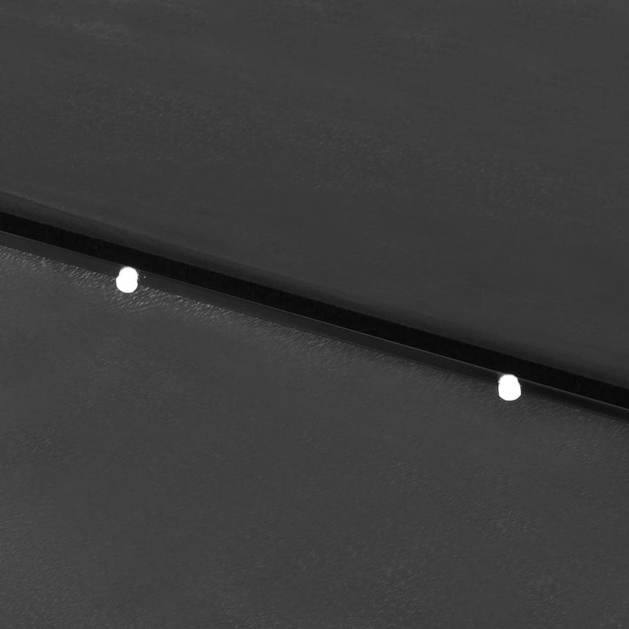 Parasol Met Led's En Stalen Paal 2X3 M Kleurig Antraciet