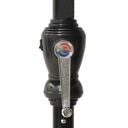 Parasol Met Led's En Stalen Paal 2X3 M Kleurig Terracotta