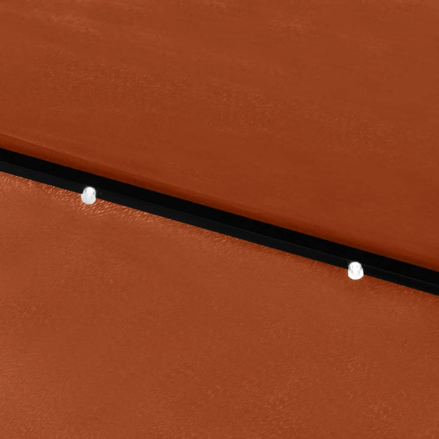 Parasol Met Led's En Stalen Paal 2X3 M Kleurig Terracotta