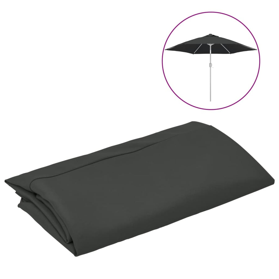 Vervangingsdoek Voor Parasol 300 Cm Kleurig Antraciet