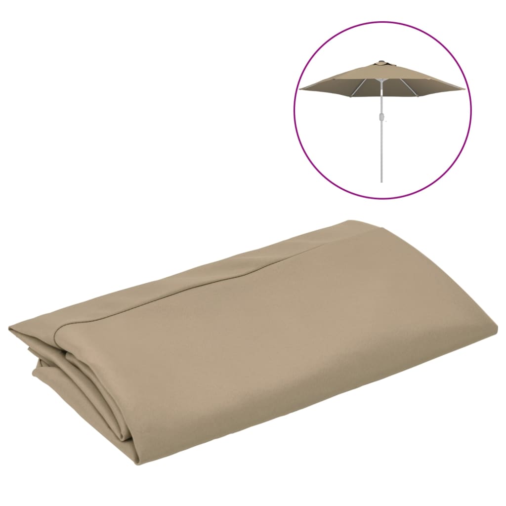 Vervangingsdoek Voor Parasol 300 Cm Taupe