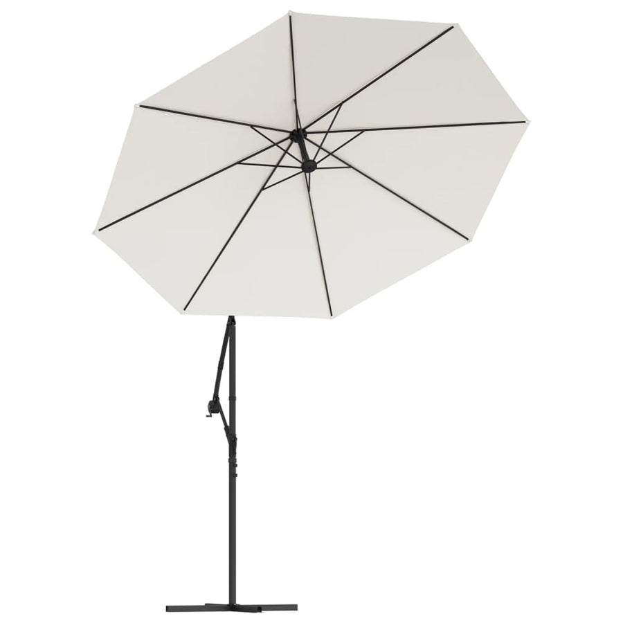Vervangingsdoek Voor Zweefparasol Wit 300 cm Zand
