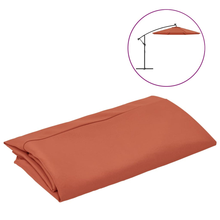 Vervangingsdoek Voor Zweefparasol 300 Cm Terracottakleurig