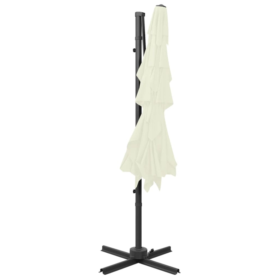 Parasol 4-Laags Met Aluminium Paal 250X250 Cm Kleurig Zand