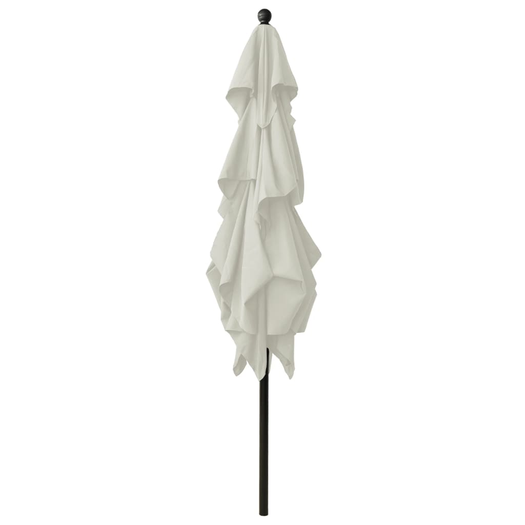 Parasol 3-Laags Met Aluminium Paal 2,5X2,5 M Zandkleurig