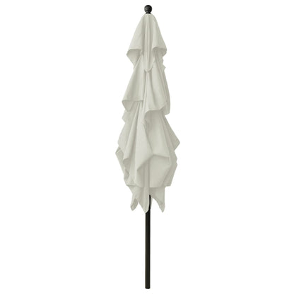 Parasol 3-Laags Met Aluminium Paal 2,5X2,5 M Zandkleurig
