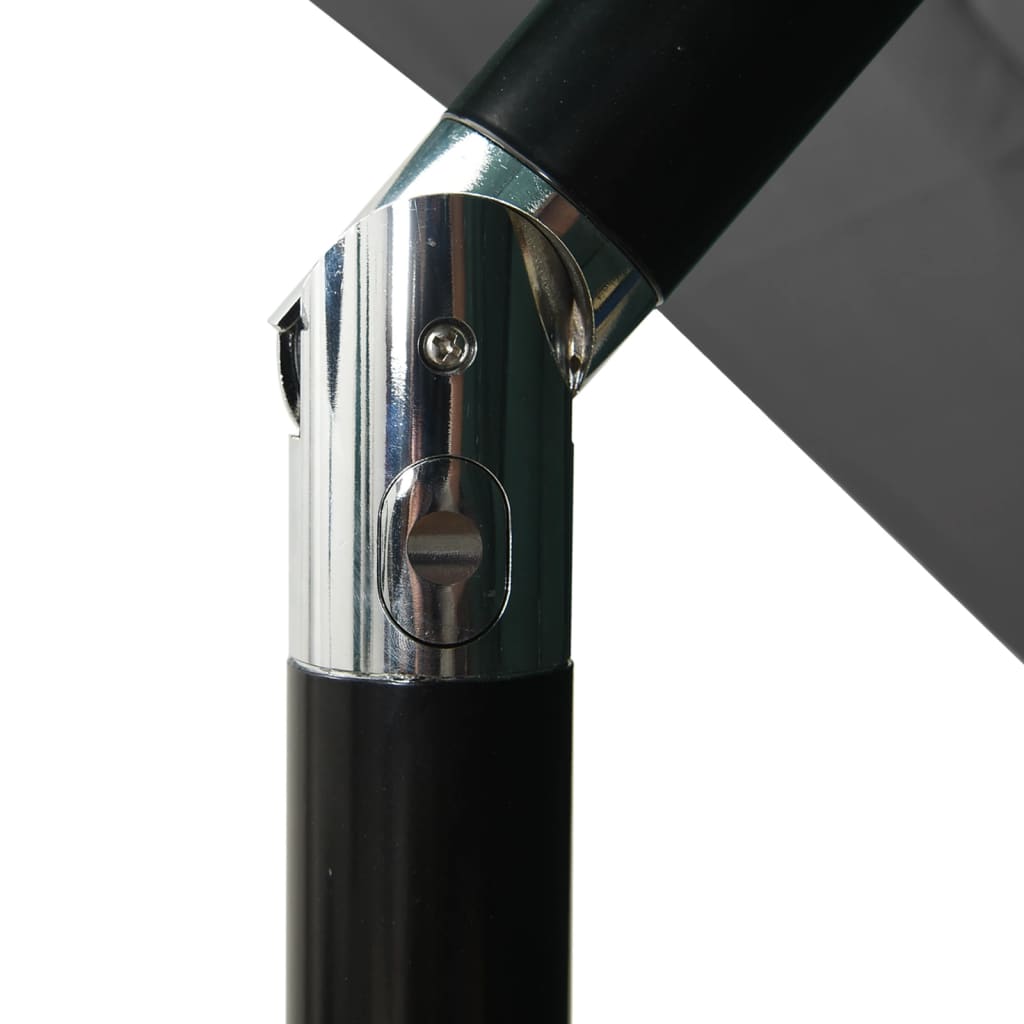 Parasol 3-Laags Met Aluminium Paal 2,5X2,5 M Kleurig 2.5 x 2.5 m Antraciet