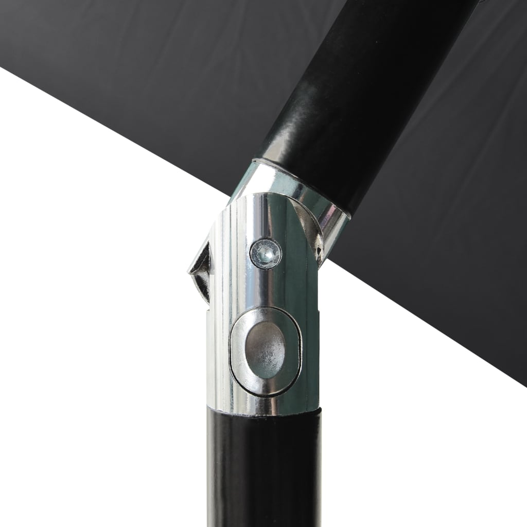 Parasol 3-Laags Met Aluminium Paal Kleurig 2 m Antraciet