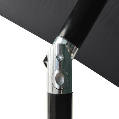 Parasol 3-Laags Met Aluminium Paal Kleurig 2 m Antraciet