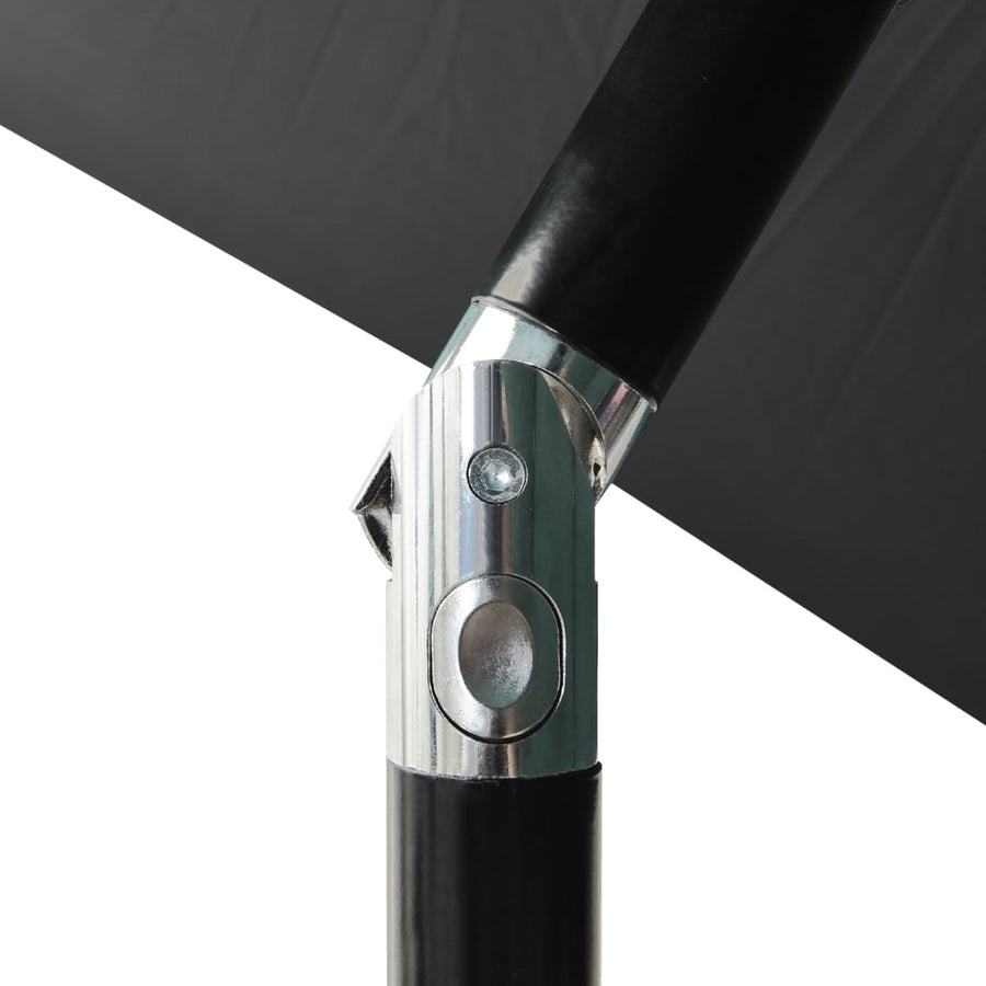 Parasol 3-Laags Met Aluminium Paal Kleurig 2 m Antraciet