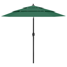 Parasol 3-Laags Met Aluminium Paal 2,5 M 2.5 m
