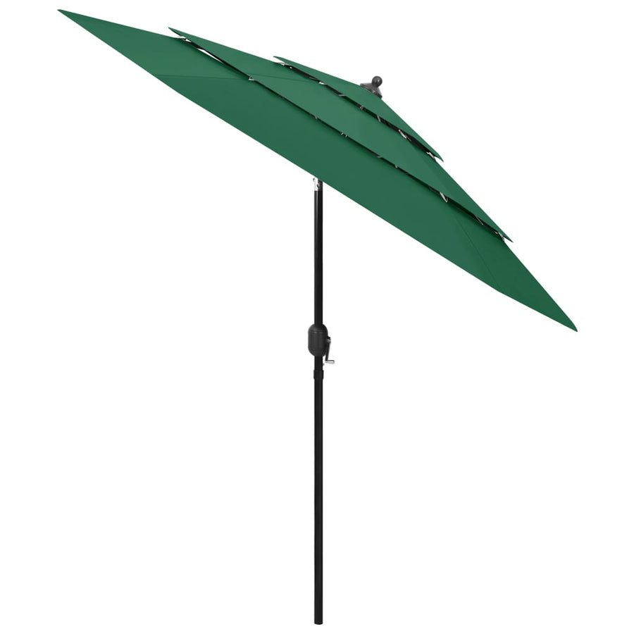 Parasol 3-Laags Met Aluminium Paal 2,5 M 2.5 m
