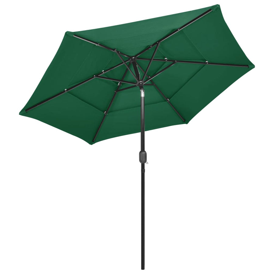 Parasol 3-Laags Met Aluminium Paal 2,5 M 2.5 m