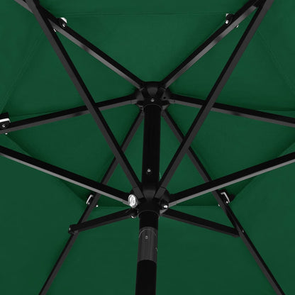 Parasol 3-Laags Met Aluminium Paal 2,5 M 2.5 m