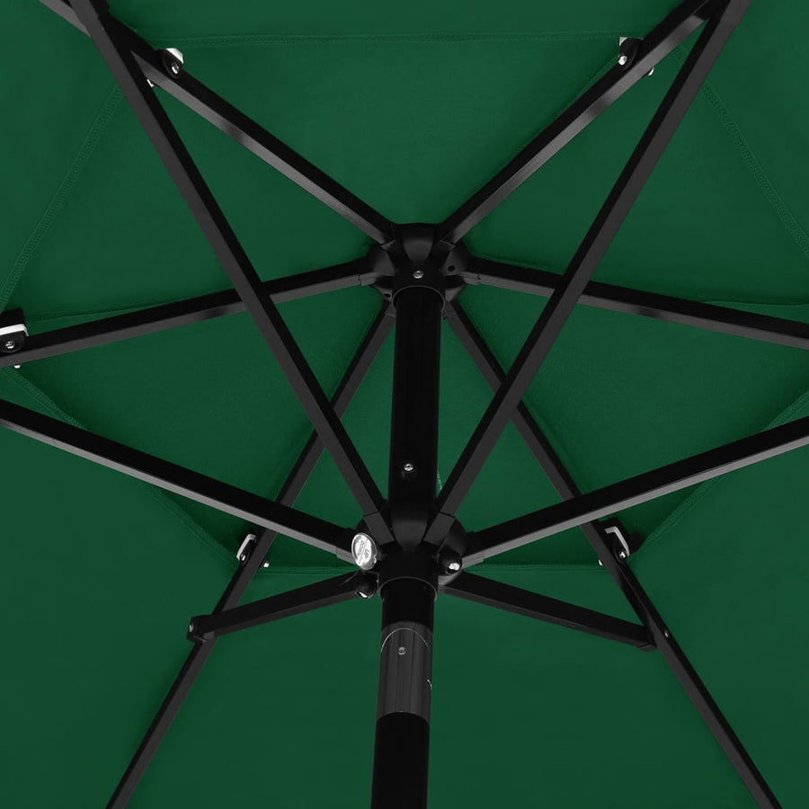 Parasol 3-Laags Met Aluminium Paal 2,5 M 2.5 m