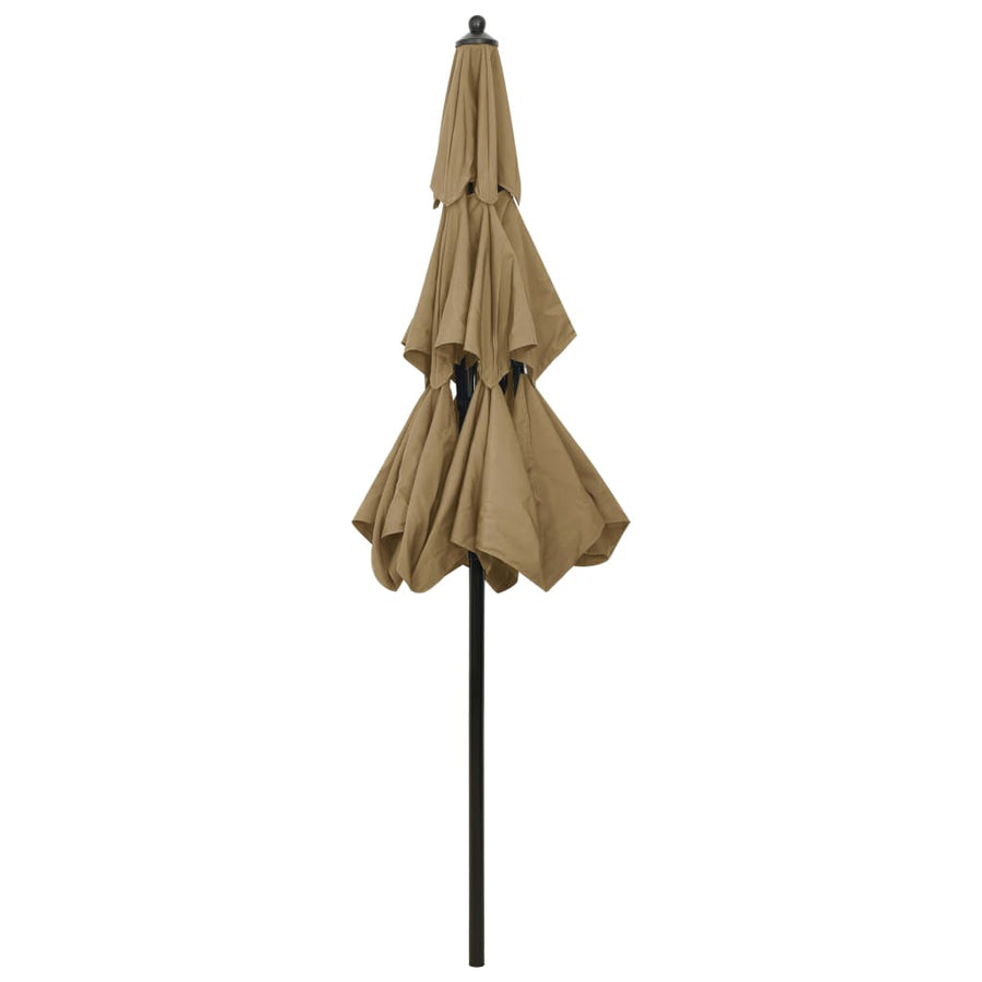 Parasol 3-Laags Met Aluminium Paal 2,5 M 2.5 m