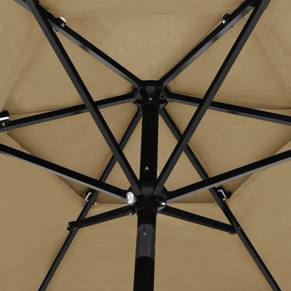 Parasol 3-Laags Met Aluminium Paal 2,5 M 2.5 m