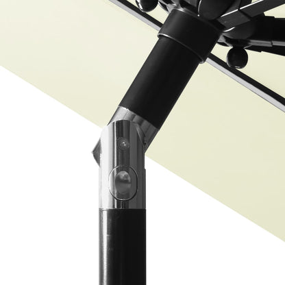 Parasol 3-Laags Met Aluminium Paal Kleurig 3 m Zand