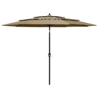3-Layer Parasol with Aluminum Pole 3 m