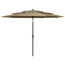 Parasol 3-Laags Met Aluminium Paal 3 m