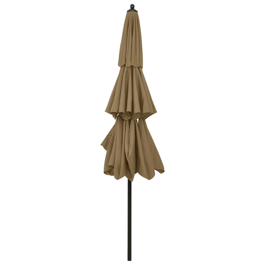 Parasol 3-Laags Met Aluminium Paal 3 m