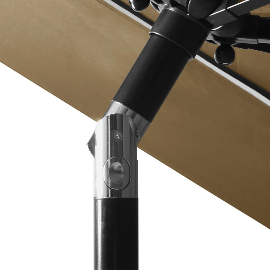 Parasol 3-Laags Met Aluminium Paal 3 m