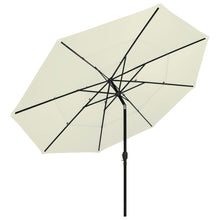 Parasol 3-Laags Met Aluminium Paal 3,5 M Kleurig 3.5 m Zand