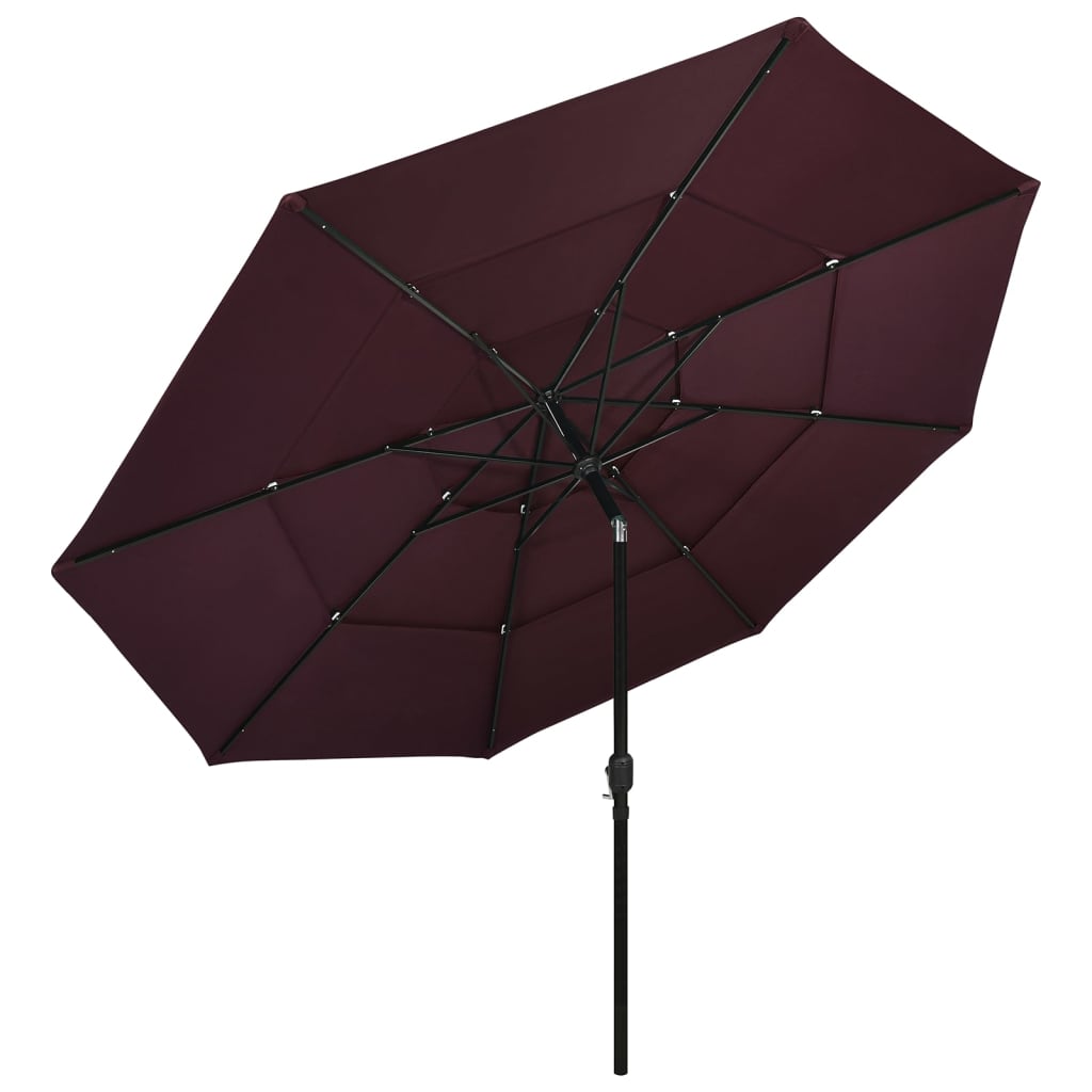 Parasol 3-Laags Met Aluminium Paal 3,5 M 3.5 m