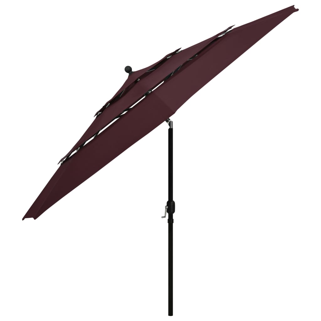Parasol 3-Laags Met Aluminium Paal 3,5 M 3.5 m