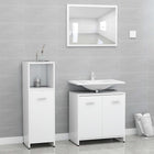 3-piece Bathroom Furniture Set Engineered Wood White