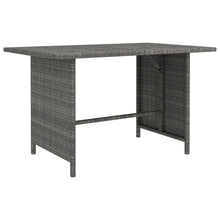 Tuin 0X70X65 Cm Poly Rattan Grijs Tafel