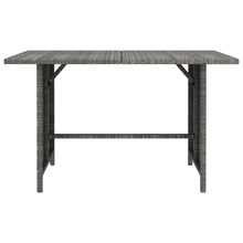 Tuin 0X70X65 Cm Poly Rattan Grijs Tafel
