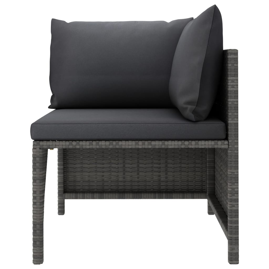 4-Delige Loungeset Met Kussens Poly Rattan 1