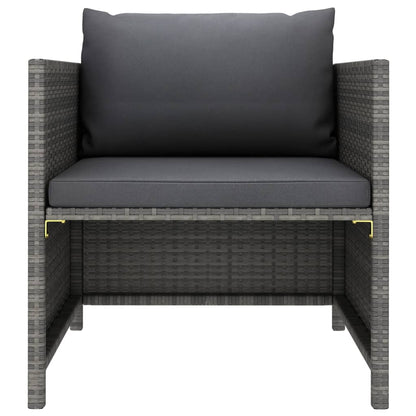 4-Delige Loungeset Met Kussens Poly Rattan 1